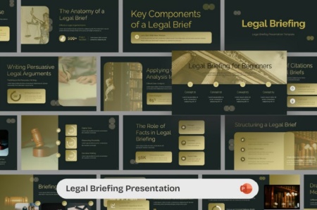 قالب پاورپوینت برای ارائه حقوقی و پایان‌نامه وکالت