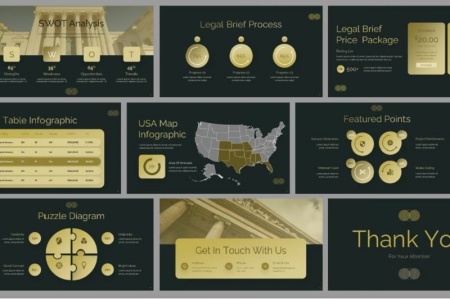 قالب آماده پاورپوینت رشته حقوق برای دانشجویان و وکلا