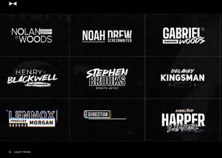 پروژه آماده پریمیر پک زیرنویس های حرفه ای Lower Thirds Unique