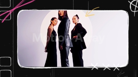 دانلود فوتیج قاب های ویدیویی با پس‌ زمینه شفاف 3 Trendy Frames On Alpha