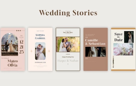 پروژه پریمیر استوری اینستاگرام تدوین ویدیو عروسی Wedding Stories
