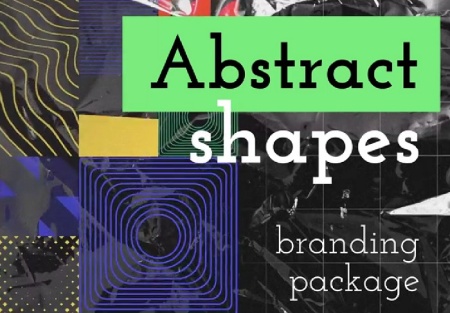 پروژه پریمیر برای برندینگ و معرفی انتزاعی Abstract Shapes Branding