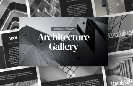 دانلود قالب پاورپوینت پورتفولیو معماری دانشجویی