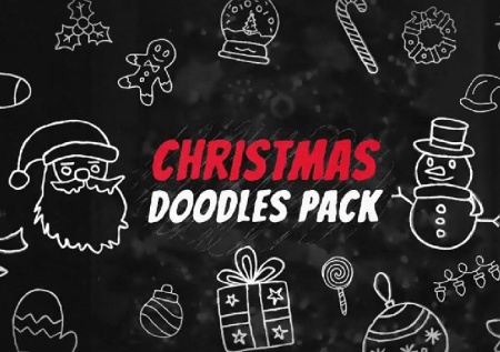 دانلود پروژه پریمیر مجموعه عناصر کریسمس Christmas Doodles Pack