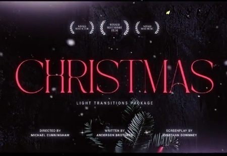 ترانزیشن آماده پریمیر با تم نورانی کریسمسی Christmas Light