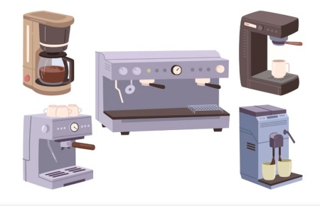 مجموعه خاص وکتور قهوه ساز برای طراحی