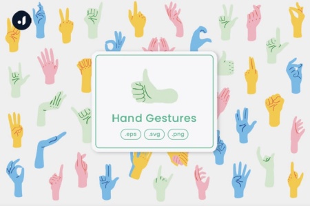 دانلود وکتور دست انسان در حال اشاره با کیفیت بالا – فایل لایه باز