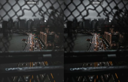 پریست لایت روم برای عکس‌های تاریک، پرتره و خیابانی  Moody Black