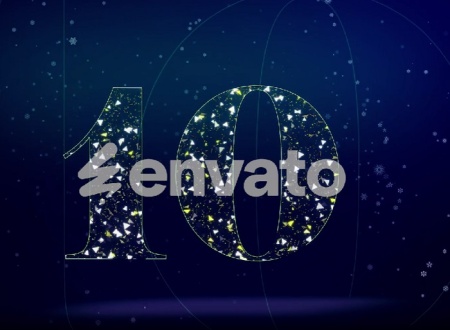 پروژه افتر افکت شمارش معکوس سال نو میلادی New Year Countdown 2026