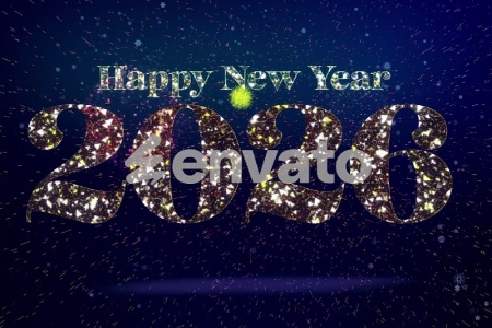 پروژه افتر افکت افتتاحیه سال نو میلادی New Year Countdown 2026