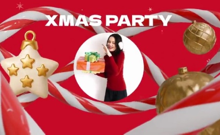 پروژه پریمیر اینترو کریسمسی فانتزی و سه‌ بعدی Cute 3D Christmas Intro