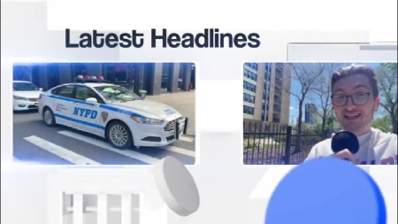 پروژه پریمیر برای افتتاحیه اخبار و پخش رسانه سه‌ بعدی 3D Broadcast News