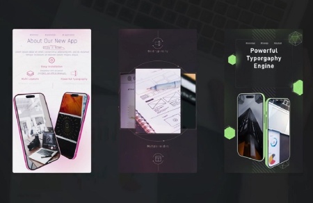 پروژه افتر افکت استوری اینستاگرام معرفی اپ و سایت Website Stories