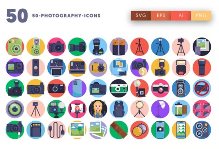 دانلود آیکون‌های عکاسی برای طراحی و ادیت حرفه‌ای