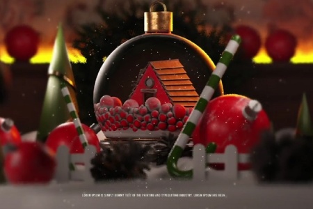 دانلود پروژه افتر افکت لوگو تبریک کریسمس و سال نو Christmas Logo