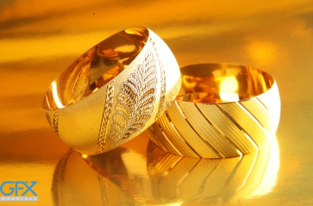 تصویر انگشتر طلا لوکس برای استفاده در پوستر و بنر تبلیغاتی