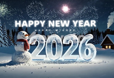 پروژه آماده افتر افکت برای کلیپ تبریک سال نو Happy New Year