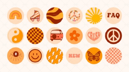 مجموعه PNG هایلایت اینستاگرام برای پیج‌های فروشگاهی