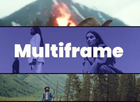 پروژه پریمیر اسلایدشو نمایش چند ویدیویی Multiframe Demoreel