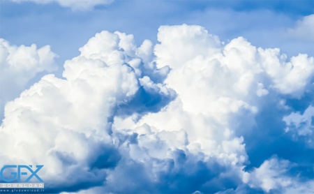 تصویر با کیفیت بالا از ابرهای واقعی آسمان