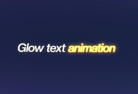 پروژه آماده افتر افکت متن درخشان و نورانی Glow Text Animation