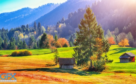 عکس طبیعت رویایی از کوه و مه در طلوع آفتاب