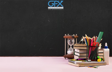 طرح بک گراند مدرسه برای چاپ مناسب پوستر و اطلاعیه آموزشی