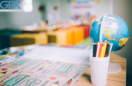 طرح بک گراند درسی با موضوع مدرسه و آموزش