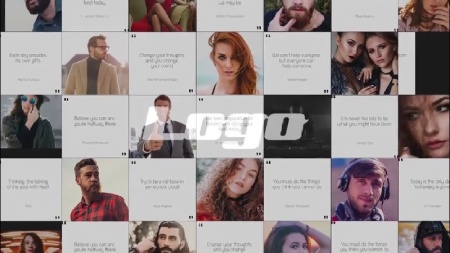 پروژه آماده پریمیر اینترو کوتاه با متن های نقل و قول Intro Quote