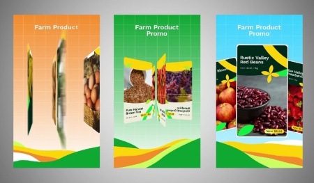 پروژه افتر افکت اسلایدشو محصولات مزرعه برای ریل اینستاگرام Farm Product