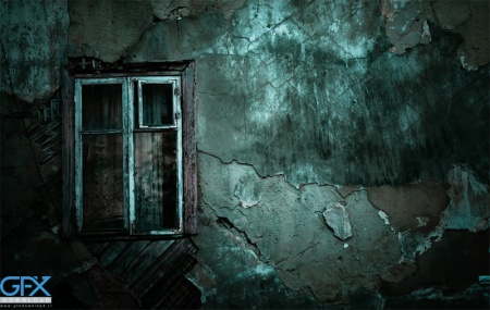 عکس ترسناک اتاق با حال و هوای رازآلود برای بک گراند