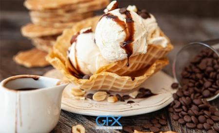 عکس بستنی‌های خوشمزه برای چاپ پوستر و منو