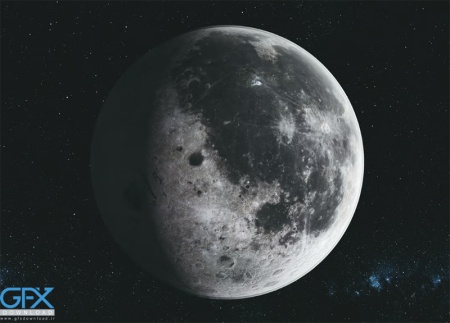 عکس ماه کامل واقعی با کیفیت بالا در آسمان شب