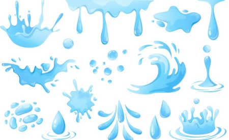 دانلود وکتور قطره باران PNG