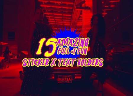 پروژه آماده افتر افکت استیکر های شهری 15 Urban Sticker Pack