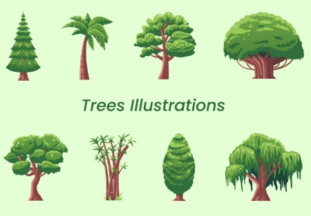 فایل وکتور درخت مناسب طراحی پوستر و بنر