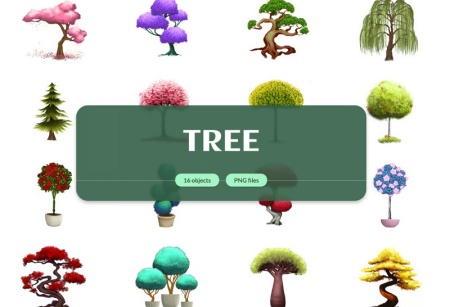 دانلود وکتور درخت برای فتوشاپ با فرمت لایه باز