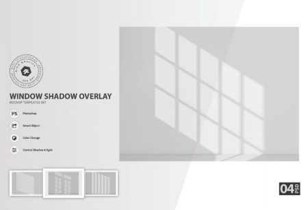 دانلود مجموعه افکت لایه باز سایه و نور پنجره با کیفیت بالا