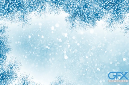 بک گراند زمستانی زیبا برای چاپ با منظره برفی و کیفیت بالا