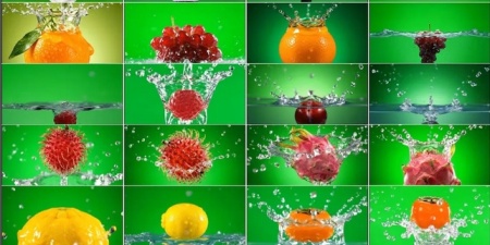 دانلود 70 فوتیج پرده سبز میوه برای ادیت | Green Screen Fruits