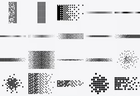 دانلود براش فتوشاپ افکت پراکندگی Stamp Disintegration