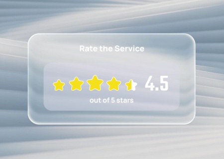 پروژه آماده افتر افکت رابط کاربری نمایش امتیاز کاربران Rating UI Animation