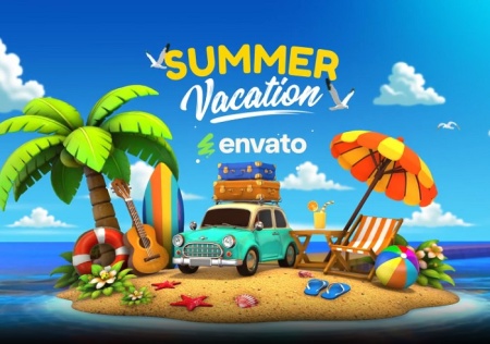 پروژه افتر افکت موشن گرافیک اینترو سفر با تم ساحل Tropical Beach Resort