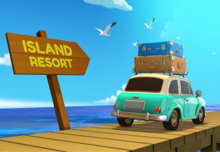 پروژه آماده افتر افکت اینترو سفر با فضای گرمسیری Tropical Beach Resort