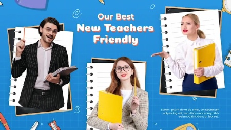 پروژه افتر افکت اسلایدشو کلاس درس و معرفی دانش‌آموزان