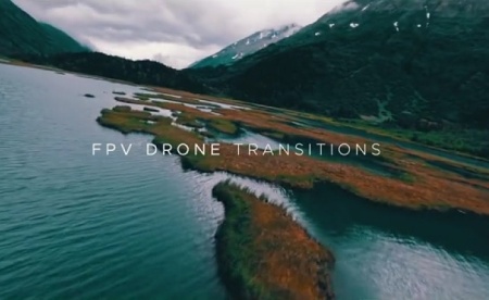 پروژه افتر افکت ترانزیشن پهپادی برای ویدیو های تبلیغاتی FPV Drone Motion