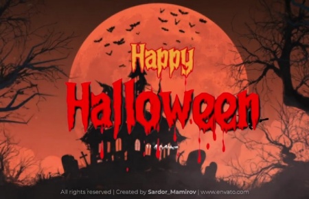 پروژه افتر افکت افتتاحیه ترسناک هالووین Shadow of Halloween 2026