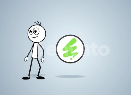 دانلود پروژه افتر افکت لوگو ریویل با کاراکتر آدمک Stick Figure Logo
