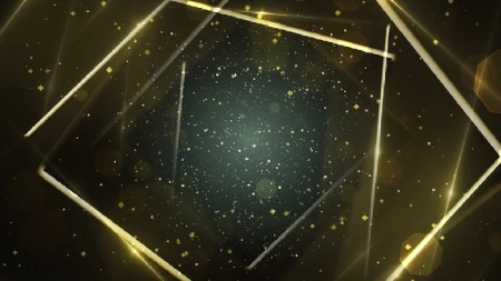 فوتیج بک گراند اشکال هندسی طلایی درخشان Golden Geometric Background