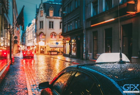 عکس خیابان شهری و خودرو با کیفیت عالی